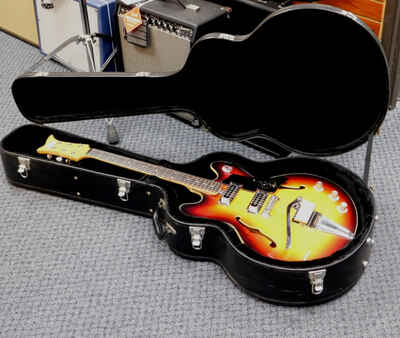 Vintage 1968 Silvertone EP-11T Hollowbody Electric Guitar! Made In Japan! RARE!