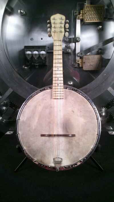 Harmony Banjo Mandolin 1930s w /  Original Chipboard Case