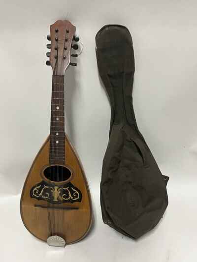 Antique Rare Neapolitan Bowl Back Mandolin made by John D