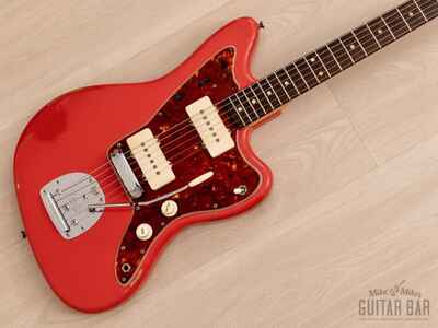 1962 Fender Jazzmaster Vintage Pre-CBS Offset Guitar Fiesta Red, Slab Board