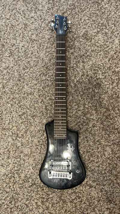 Hofner Travel Guitar HCT-SH Shorty Electric, Black