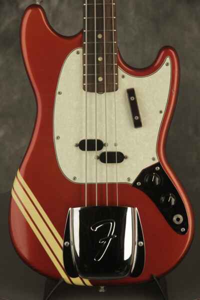 original 1971 Fender MUSTANG BASS Competition Red w / MATCHING HEADSTOCK!!!