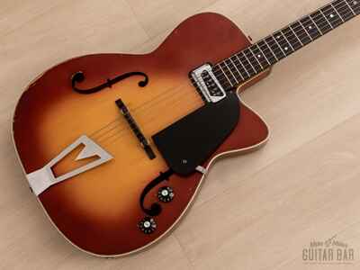1964 Martin F-50 Vintage Hollowbody Electric Guitar Shaded Top w /  DeArmond