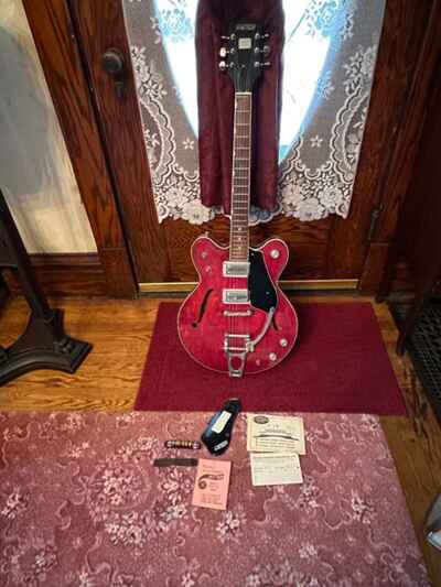 Vintage 1960??s Gretsch Streamliner Electric Guitar w / Original papers, and extras