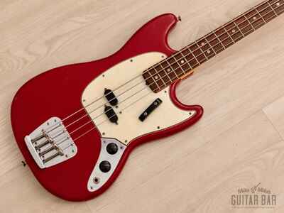 1967 Fender Mustang Bass Vintage Short Scale Bass Dakota Red w /  Case