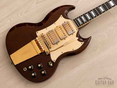 1969 Gibson SG Custom Vintage Guitar Walnut, 100% Original w /  Pat # T-Tops, Case