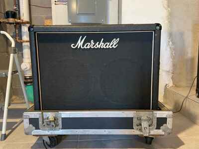 Vintage 1979 Marshall JMP 2104 50 watt 2x12 combo amplifier with road case.