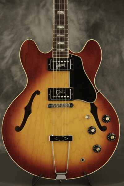 1972 Gibson ES-335 Sunburst embossed Patent # sticker pickups Sprague capacitors