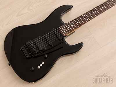 1980s B C. Rich USA ST-III Superstrat SSH Vintage Guitar Black w /  Floyd Rose,