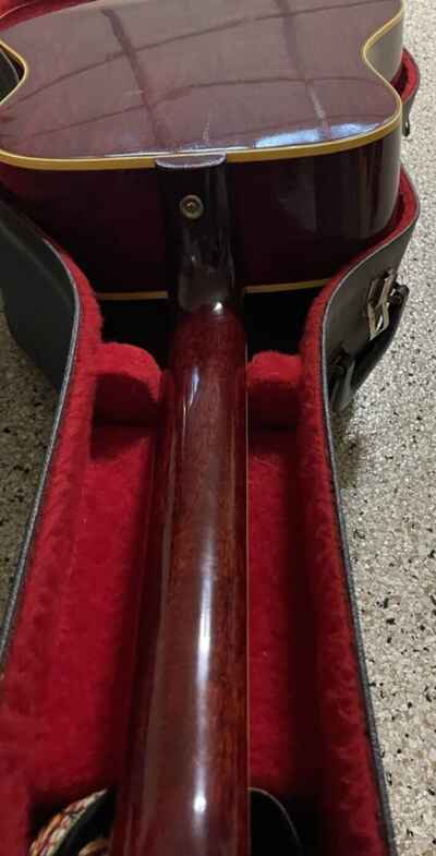 Vintage 1965 Gibson Cherry Sunburst Hummingbird Custom with Case. Model # 274705