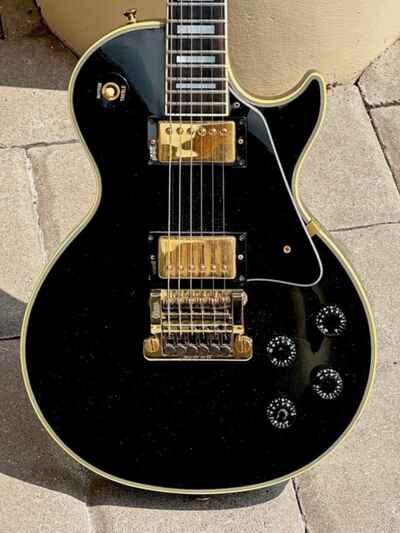 1984 Gibson Les Paul Custom rare "Hair Band" days w / a Kahler 1 of a kind & Minty