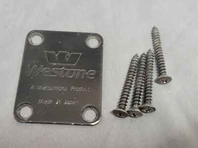 Vintage 1980s Westone Matsumoku MIJ Japan Guitar  /  Bass Guitar Black Neck Plate