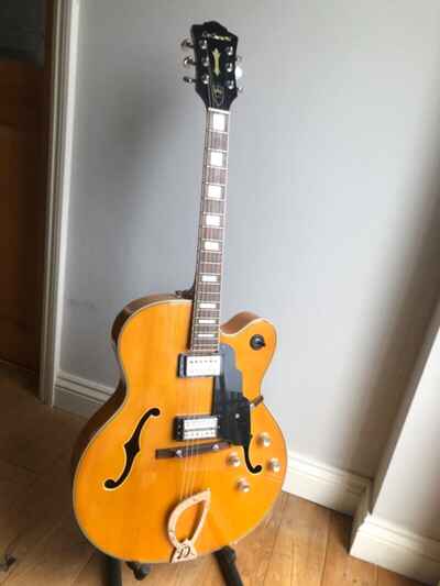 DeArmond by Guild X-155 Archtop Jazz / R??n??R. Blonde. GOLD TONE (USA) PUs