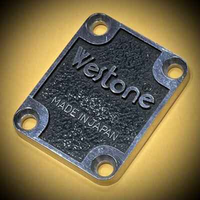 Rare Vintage 1980s / 90s Westone Guitar Neck Plate Part Matsumoku Made In Japan