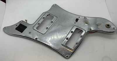 Vintage Guyatone Kent Teisco Chrome 2 Pickup Pickguard MIJ Japan