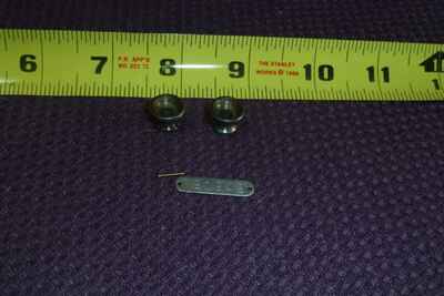 1959 National Valco Guitar T Serial Number plate and 2 strap buttons - Item VB