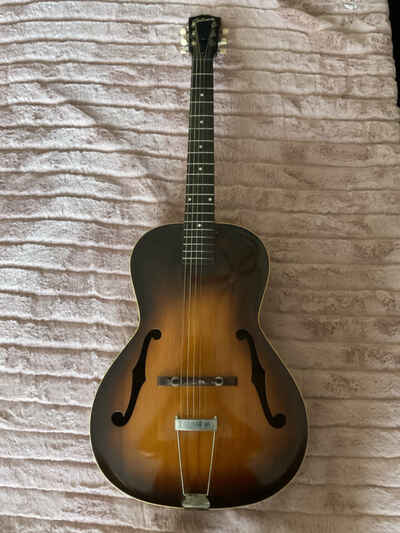 Vintage Gibson L-37 Archtop Sunburst + Og Extras