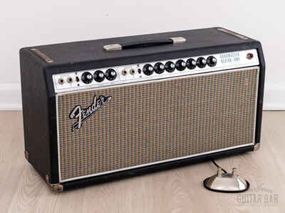 1968 Fender Bandmaster Reverb TFL5005D Drip Edge Vintage Tube Amp Head w /  Ftsw