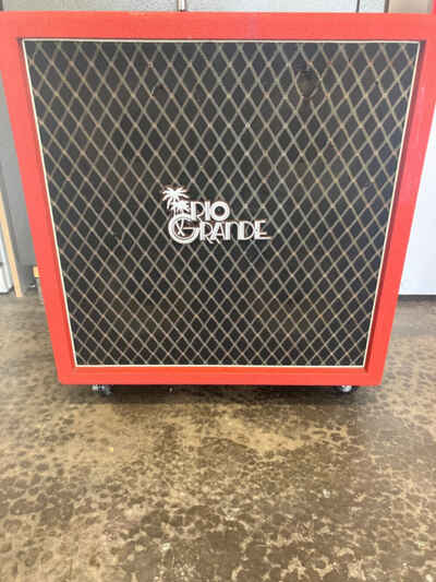 1981 Vintage Rio Grande 4x12 Guitar Cab W /  Rola Celestion G12