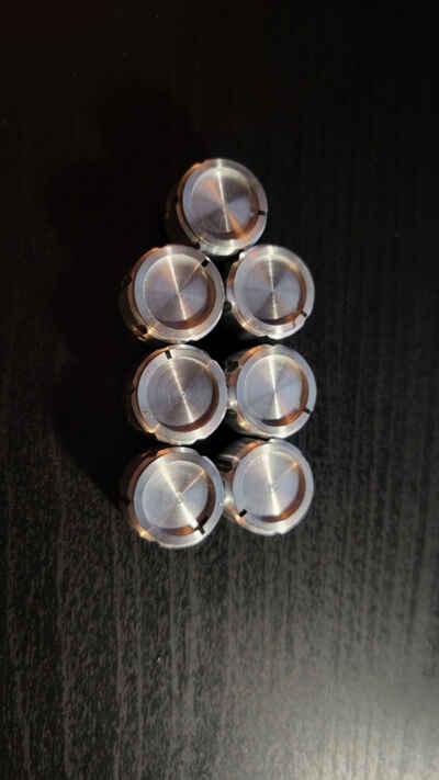 Vintage Peavey Standard Amp / PA Aluminum Knobs 1970-1980 Set of 7