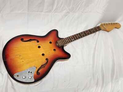 Vintage Teisco Kawai Saturn Japan HollowBody Guitar Project AS IS PARTS REPAIR