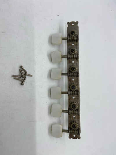 Teisco ET-200 6 Inline Guitar Tuners Ferrules MIJ Japan Vintage 1960s