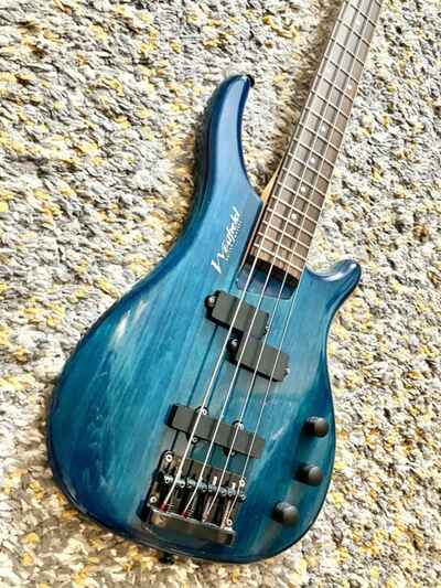 Bass Guitar Westfield PJ 4 String Blue. Vintage 1980s Bass Collection Clone