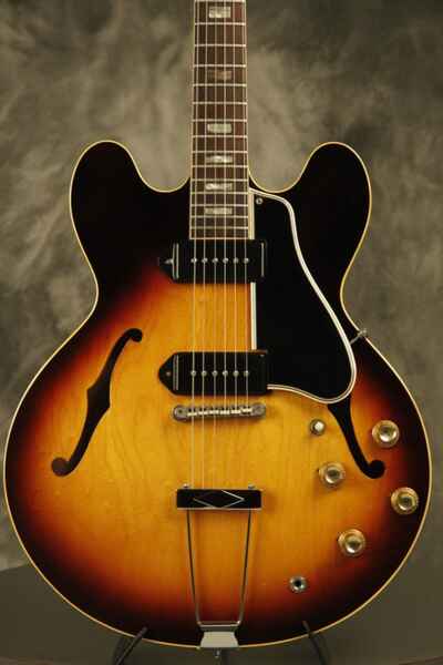 1962 Gibson ES-330 w / original HANG TAGS, strap, bridge inst + Gibson screwdriver