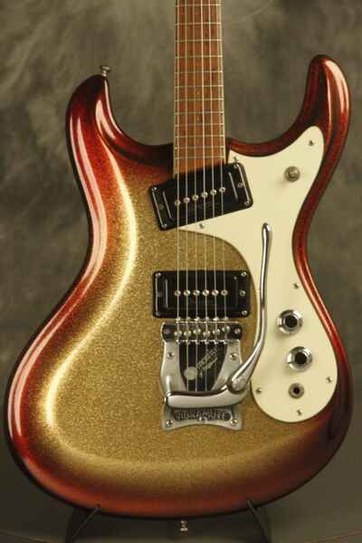 1965 Mosrite The Ventures model RARE original SPARKLE finish CLEAN w /  Vibramute
