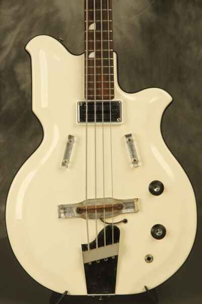 1964 National Val-Pro 85 Reso-Glass short-scale Bass White