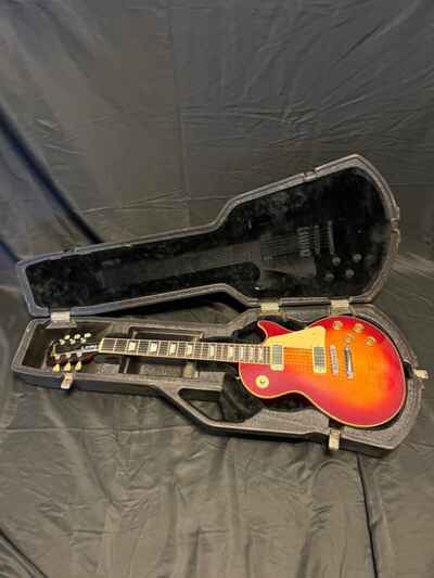 1985 Gibson Les Paul Deluxe in Cherry Sunburst W / Chainsaw Case-Original & Nice!