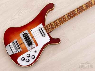 1973 Rickenbacker 4001 Vintage Neck Through Bass Fireglo w /  Toaster