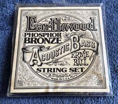 Earthwood Phosphor Bronze Acoustic Bass String Ernie Ball String Set .045- 095