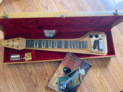 Vintage 1965 Gibson Skylark lap steel with case Korina