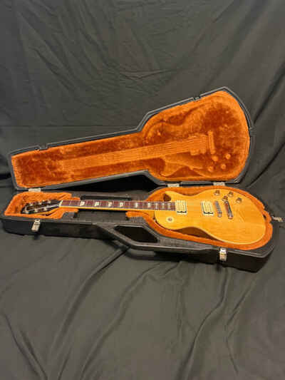 1978 Gibson Les Paul Standard Guitar-Natural Double Cream DiMarzio-Chainsaw Case