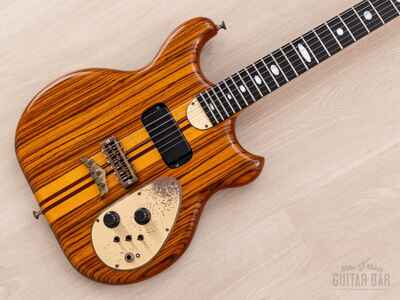 1981 Alembic Distillate Vintage Electric Guitar Zebrawood, 100% Original w /  Case