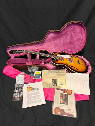 1999 Epiphone USA Collection John Lennon Limited Edition 1965 Casino Sunburst