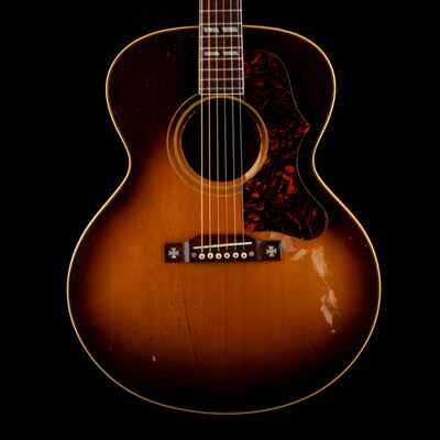 Vintage 1957 Gibson J-185 Sunburst Acoustic Guitar With OHSC