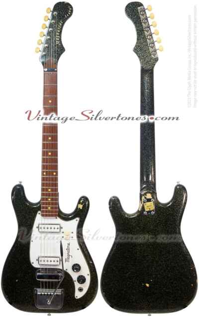 Magnatone Zephyr X-5 electric guitar circa 1963 ohsc