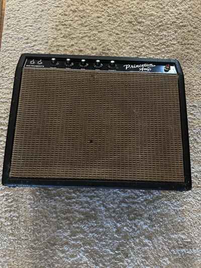 1965 Fender Princeton Amp - Recently serviced original speaker