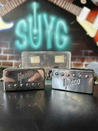 Greco Embossed Maxon Chrome c 1976 Vintage Humbuckers