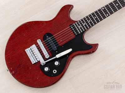 1965 Gibson Melody Maker Vintage Guitar Cherry w /  Maestro Vibrola, Case
