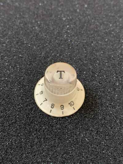 Vintage 1960s UNIVOX Guitar TONE KNOB(1) WHITE Teisco EPIPHONE JAPAN MIJ Part