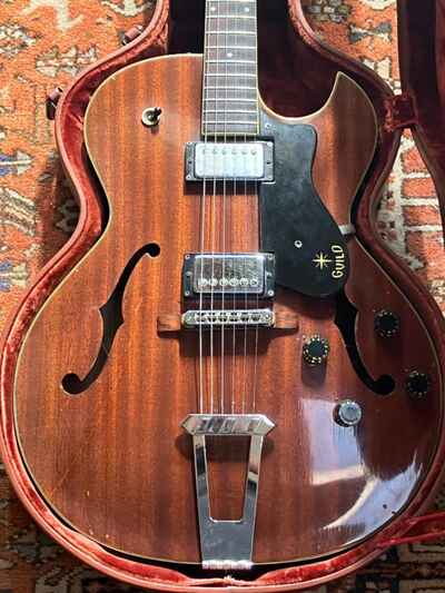 Vintage 1963 Guild Starfire III guitar ES-175t conversion w /  original case