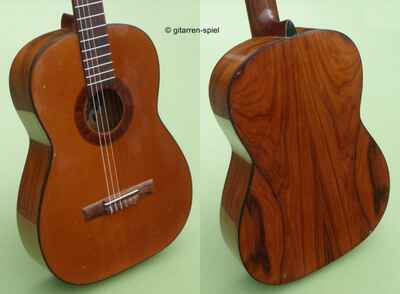 4 / 4 Konzert-Gitarre Höfner Anno 1974 Mod 4840 Fichte Palisander Sattel 50 mm Rar
