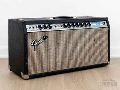 1976 Fender Bandmaster Reverb TFL5005D Vintage Silverface Tube Amplifier Head