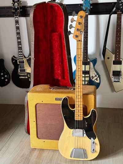 1953 Fender Precision Bass 1 of a kind dream set Untouched w / its Tweed Bassman.