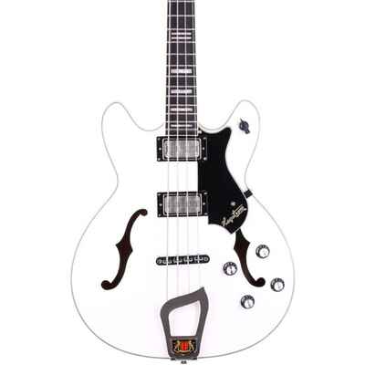 Hagstrom Viking Electric Bass Guitar White LN