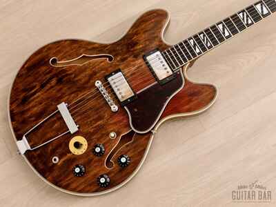 1978 Gibson ES-355 TDW Walnut, Custom Ordered Super 400 Inlay w /  Case & Hangtags