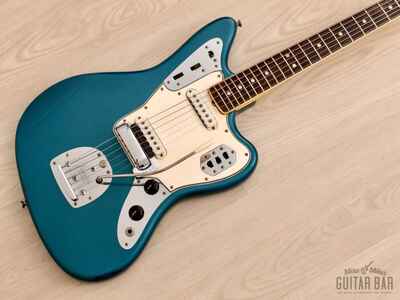 1966 Fender Jaguar Vintage Offset Guitar Lake Placid Blue 100% Original w /  Case